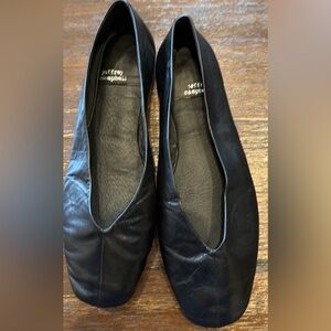 Jeffrey Campbell Black Leather Flats